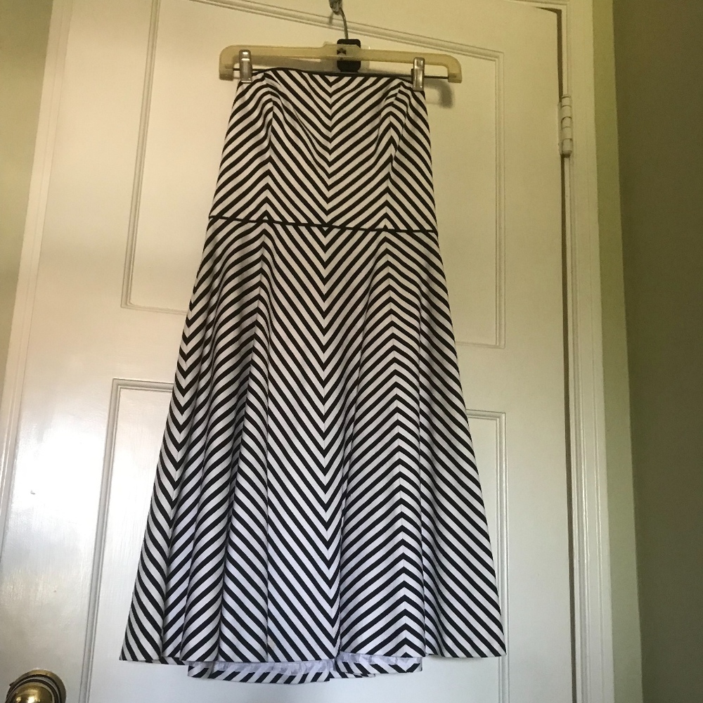 Strapless chevron dress - White House Black Market